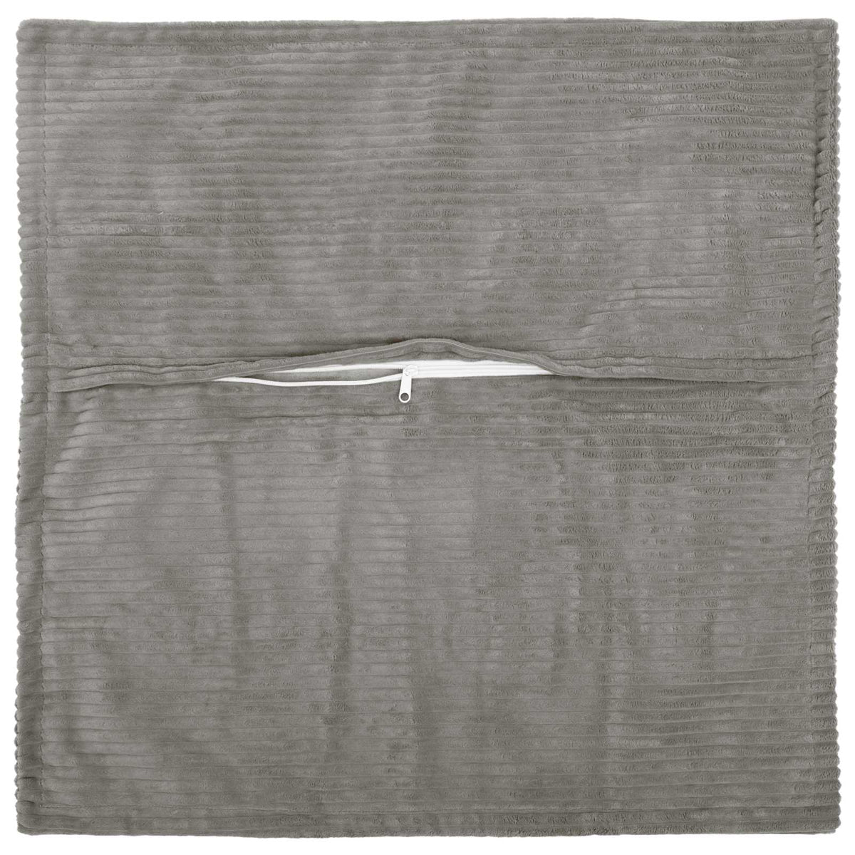 Pudebetræk 12 stk. HOUTEN Lysegrå 45 x 45 cm cordfløjl