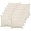 Pudebetræk 12 pcs HOUTEN Cremefarvet 45 x 45 cm Bouclé