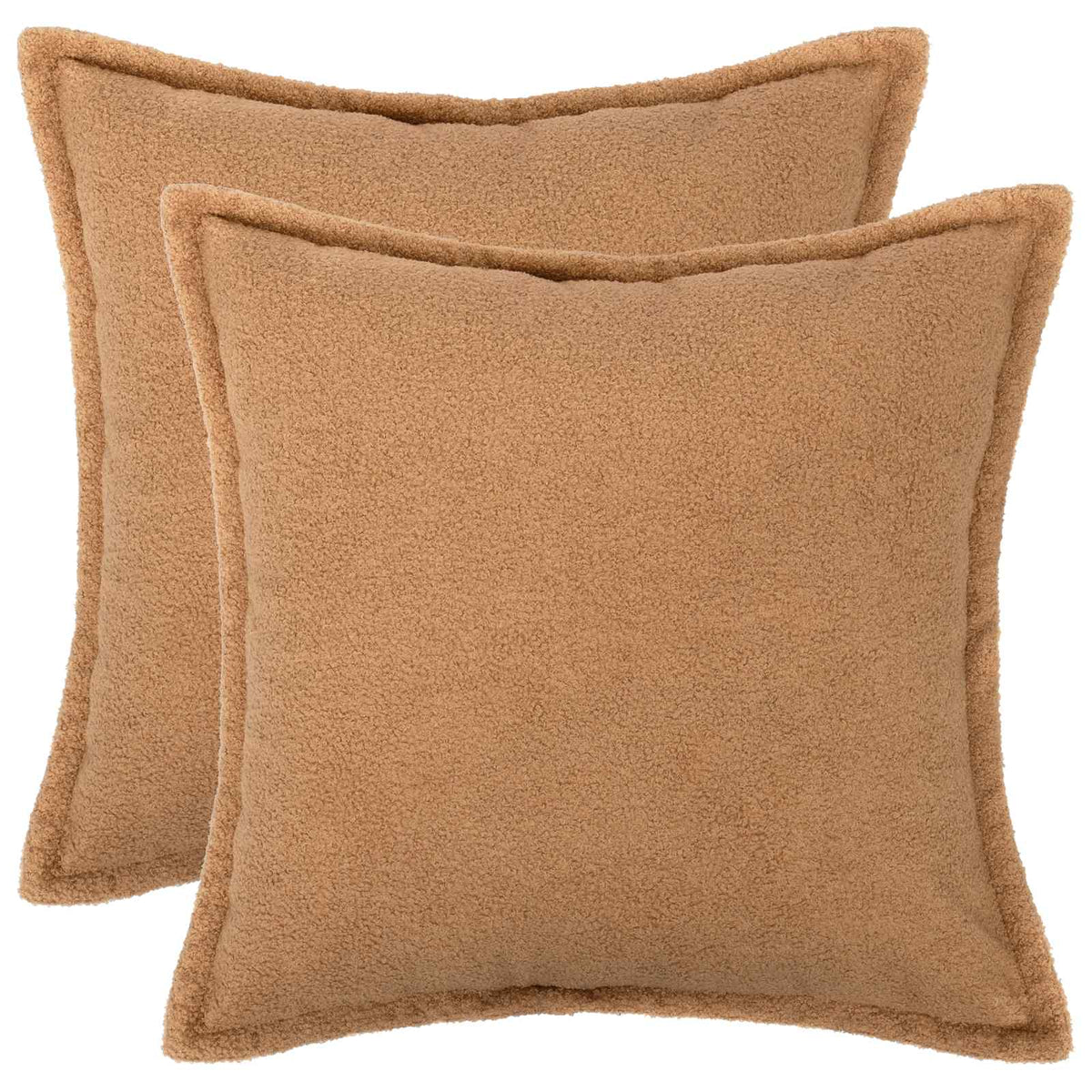 Pudebetræk 2 pcs HOUTEN Beige 45 x 45 cm Bouclé