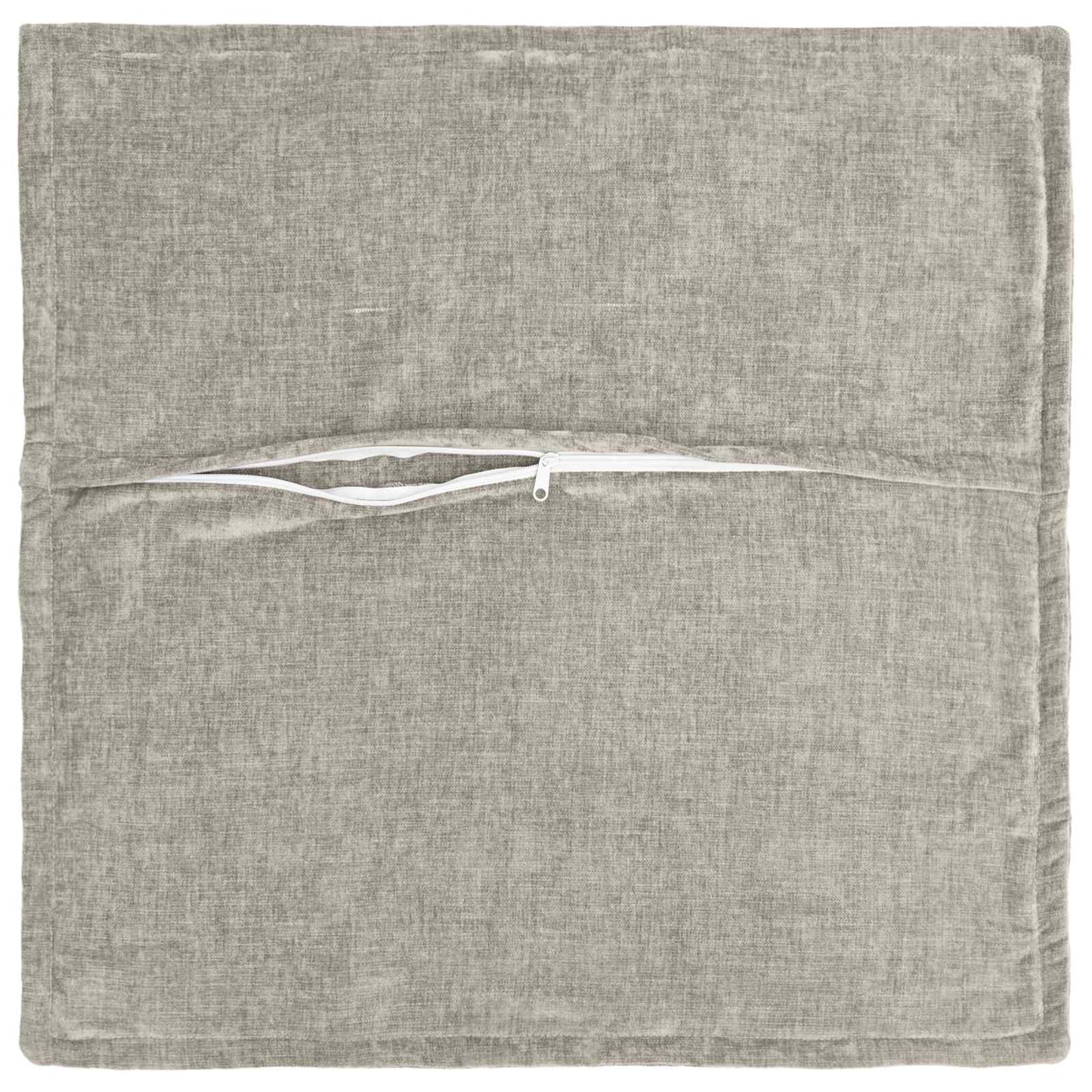 Pudebetræk 2 stk. HOUTEN Lysegrå 45 x 45 cm Chenille Stof