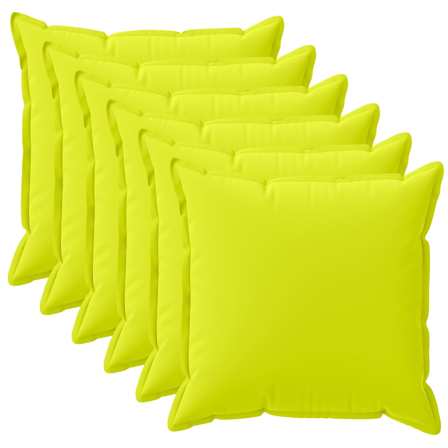 Pudebetræk 6 stk. HOUTEN Lys grøn 45 x 45 cm Polyester