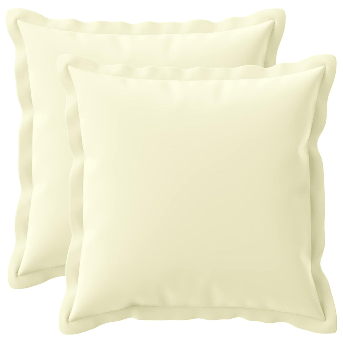 Pudebetræk 2 stk. HOUTEN Cremefarvet 45 x 45 cm Polyester