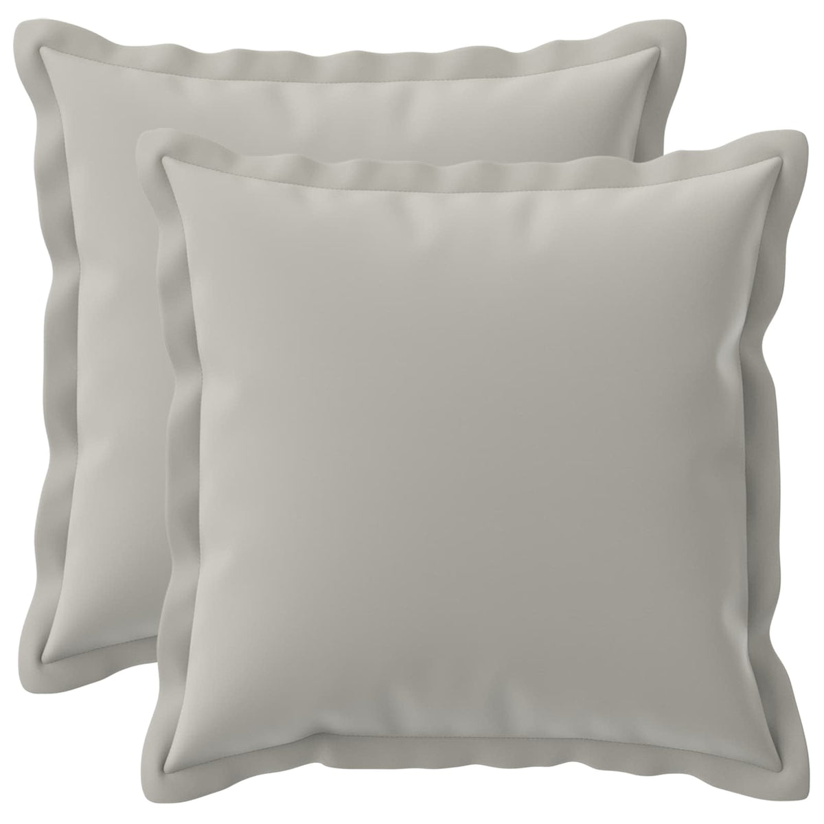 Pudebetræk 2 stk. HOUTEN Grå 45 x 45 cm Polyester