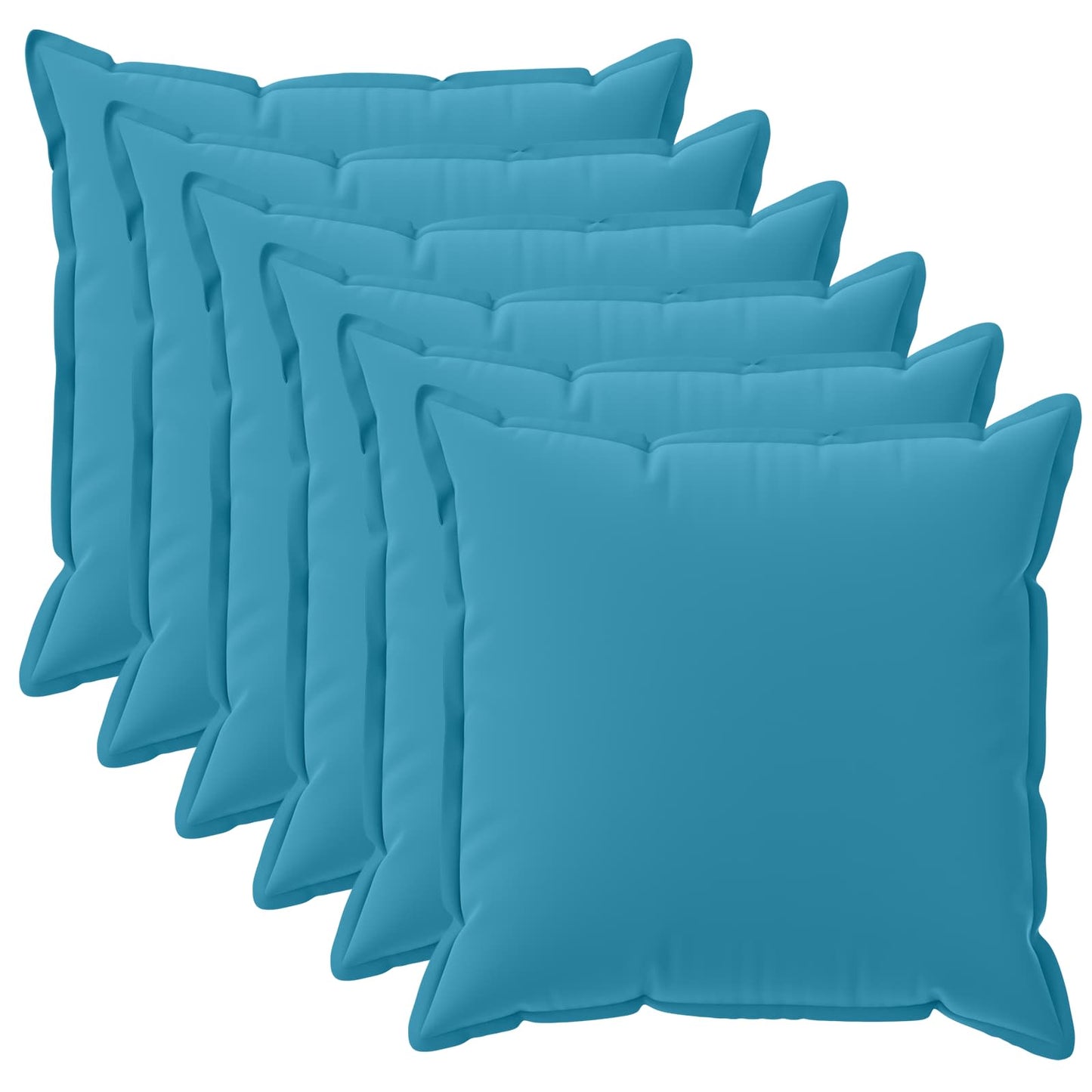 Pudebetræk 6 stk. HOUTEN Lyseblå 45 x 45 cm Polyester
