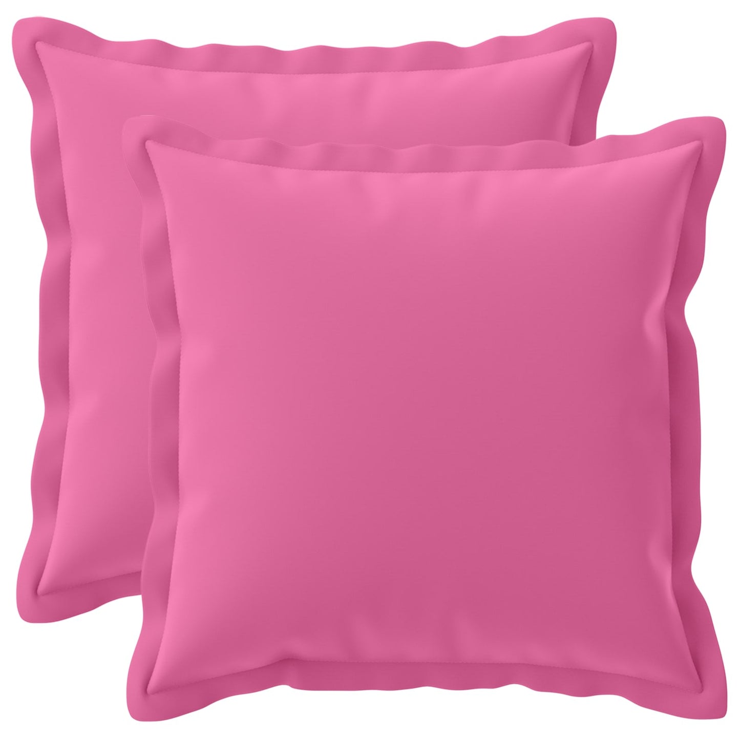 Pudebetræk 2 stk. HOUTEN Lyserød 45 x 45 cm Polyester