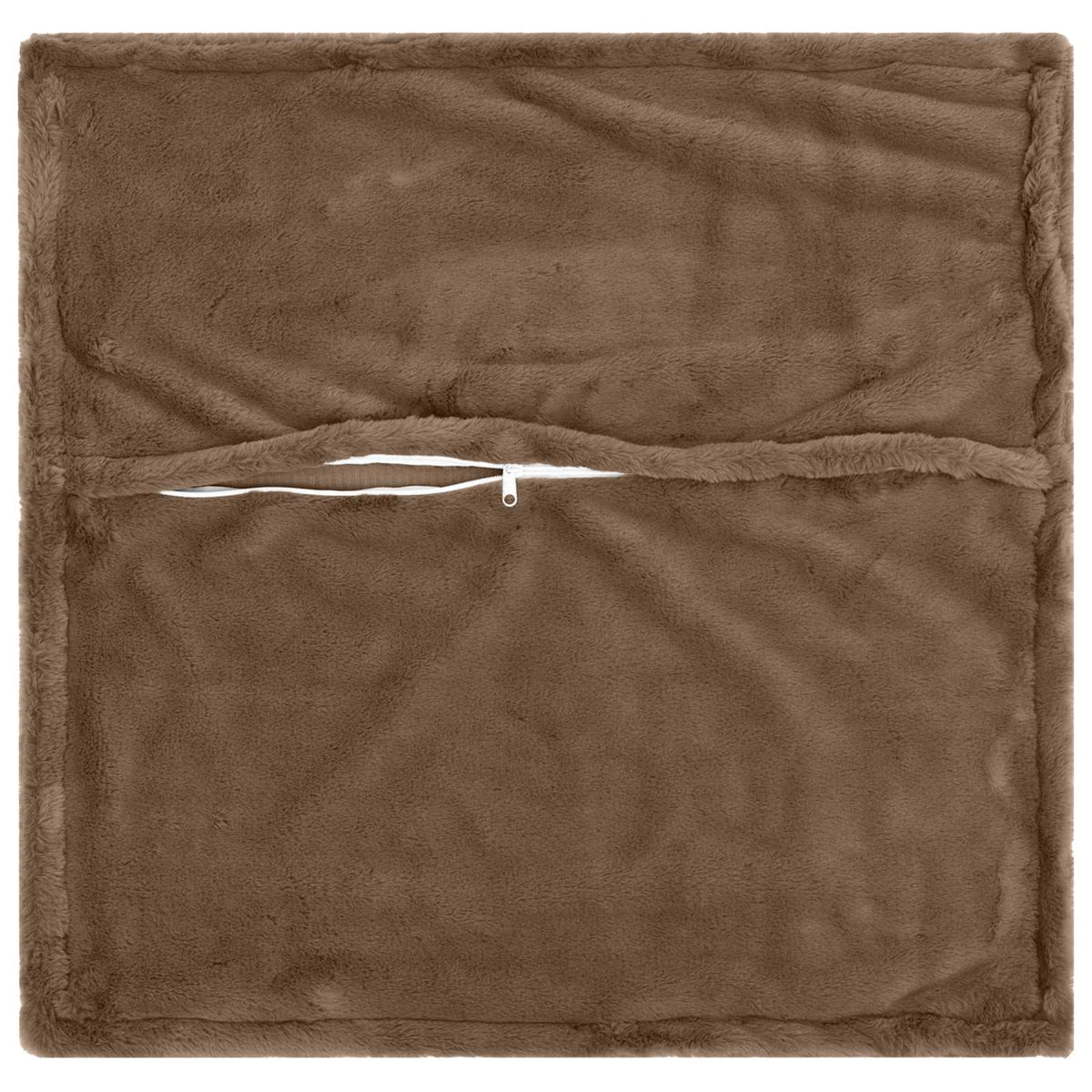 Pudebetræk 6 stk. HOUTEN Lys Brun 45 x 45 cm Faux Kanin Pels