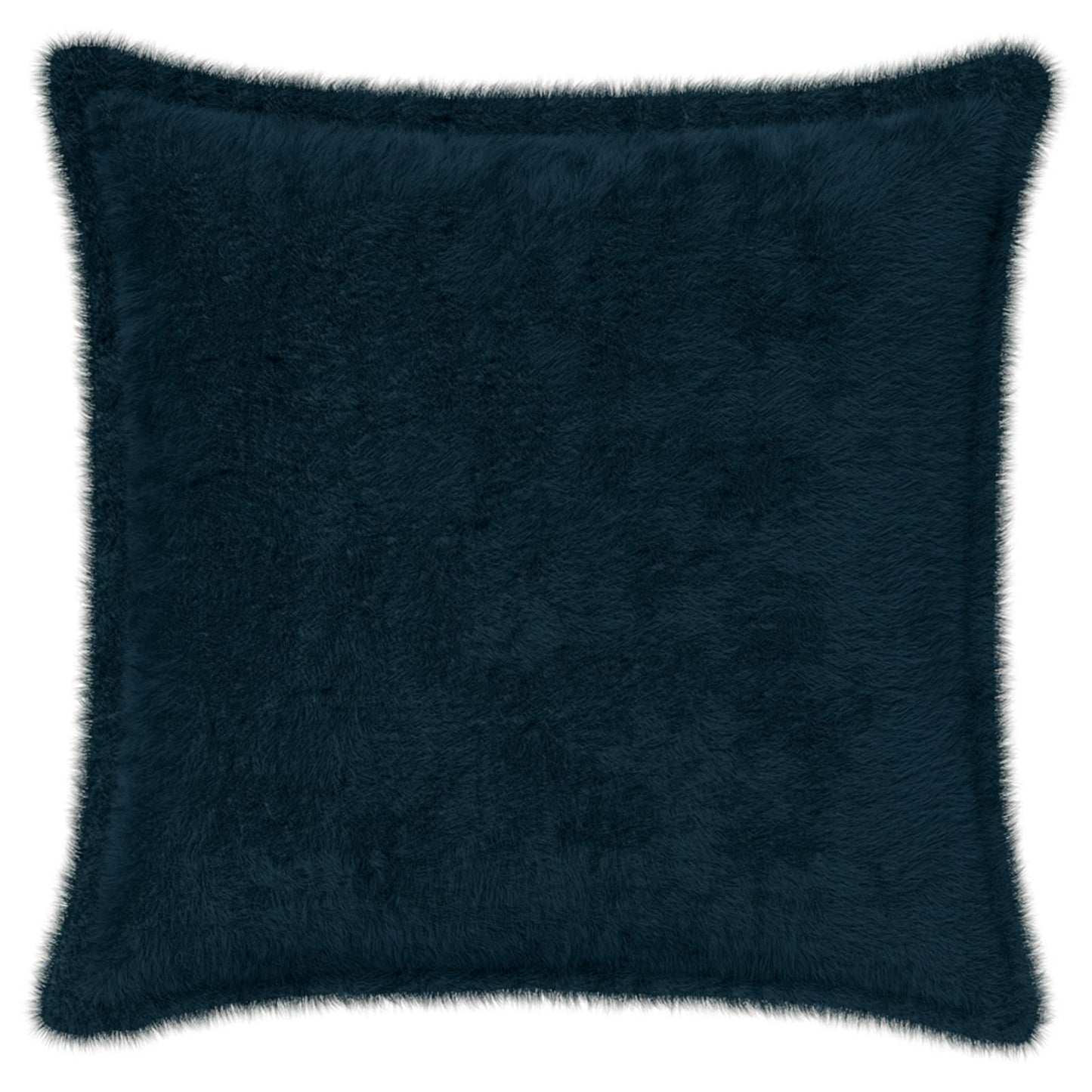 Pudebetræk 2 stk. HOUTEN Mørkeblå 45 x 45 cm Faux Kanin Pels