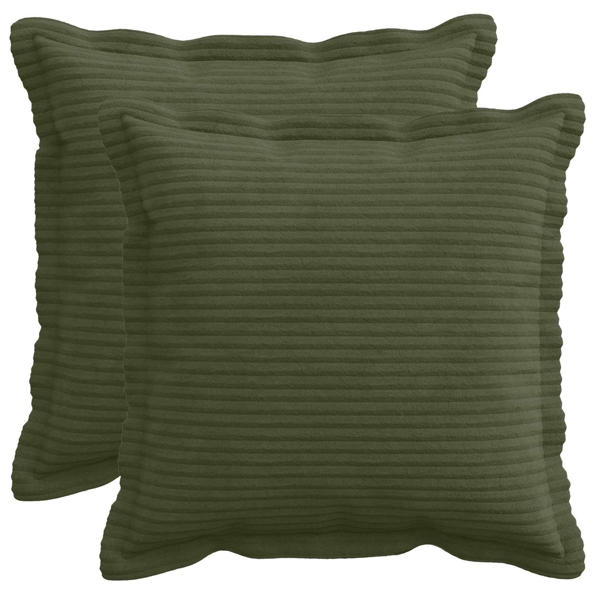 Pudebetræk 2 stk. HOUTEN Grøn 50 x 50 cm cordfløjl