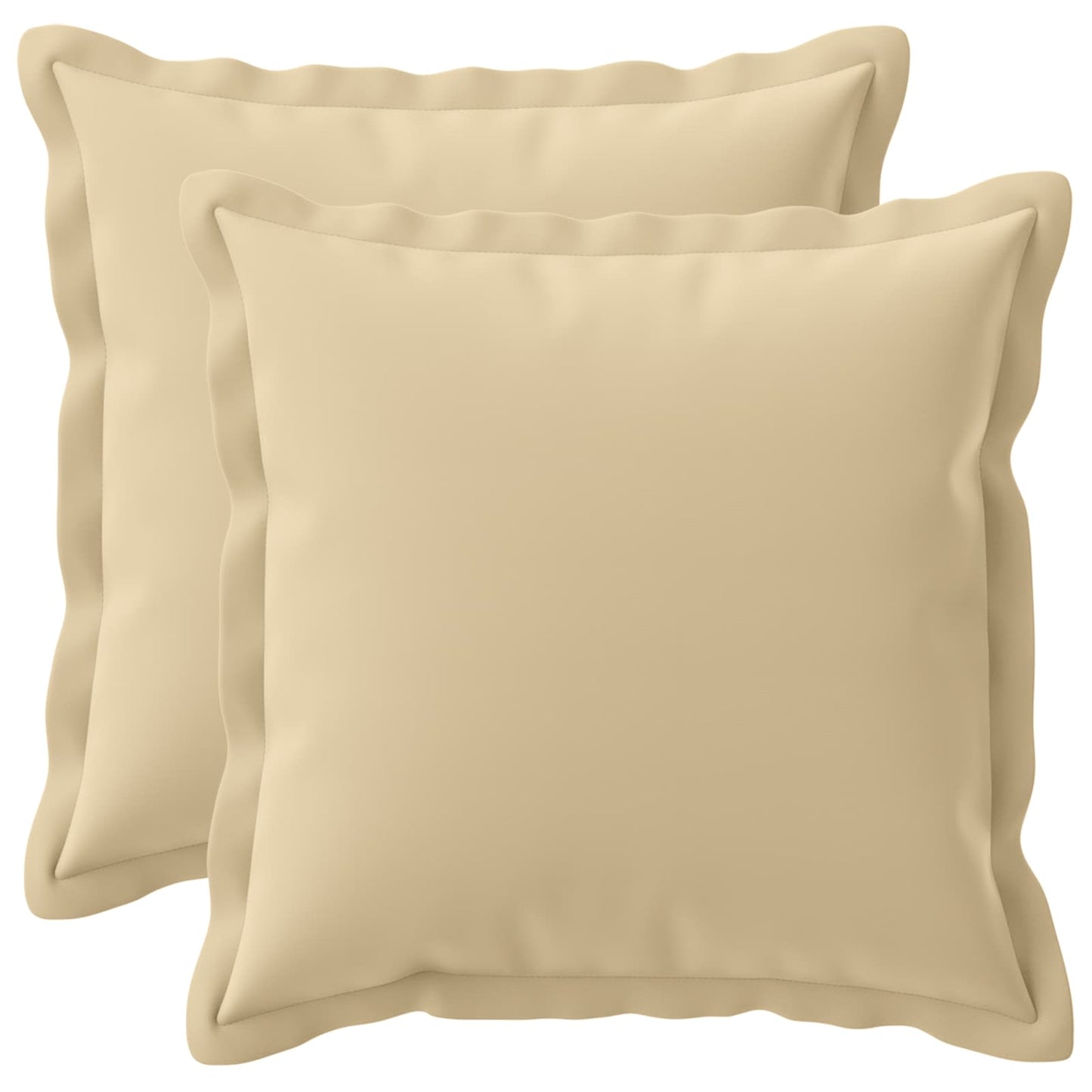 Pudebetræk 2 stk. HOUTEN Beige 50 x 50 cm Polyester