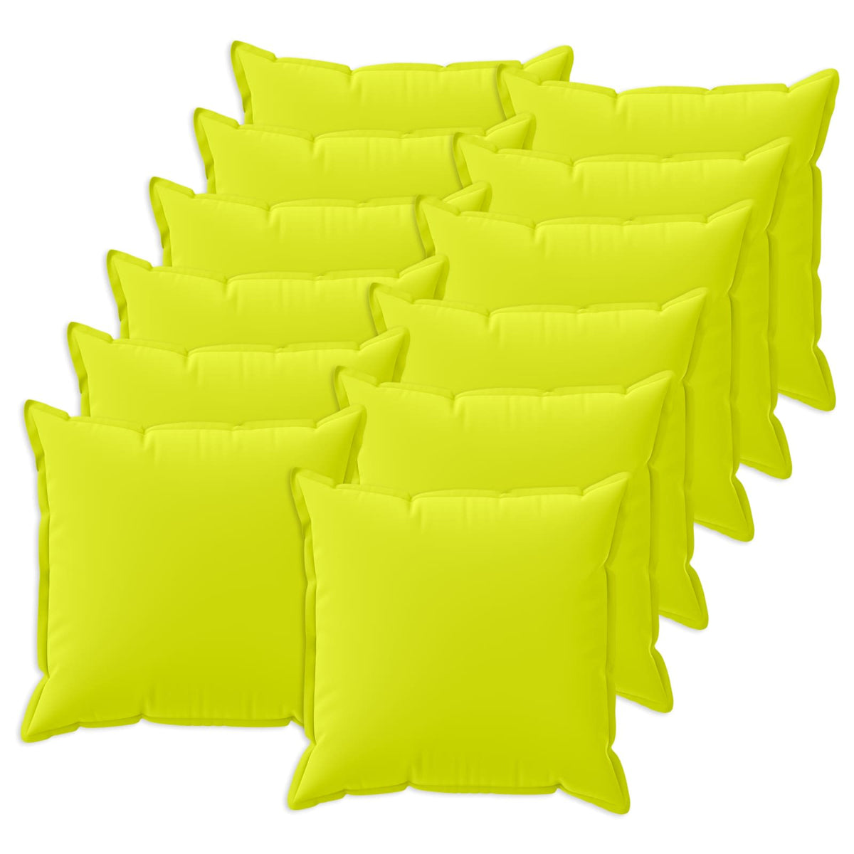 Pudebetræk 12 stk. HOUTEN Lys grøn 50 x 50 cm Polyester