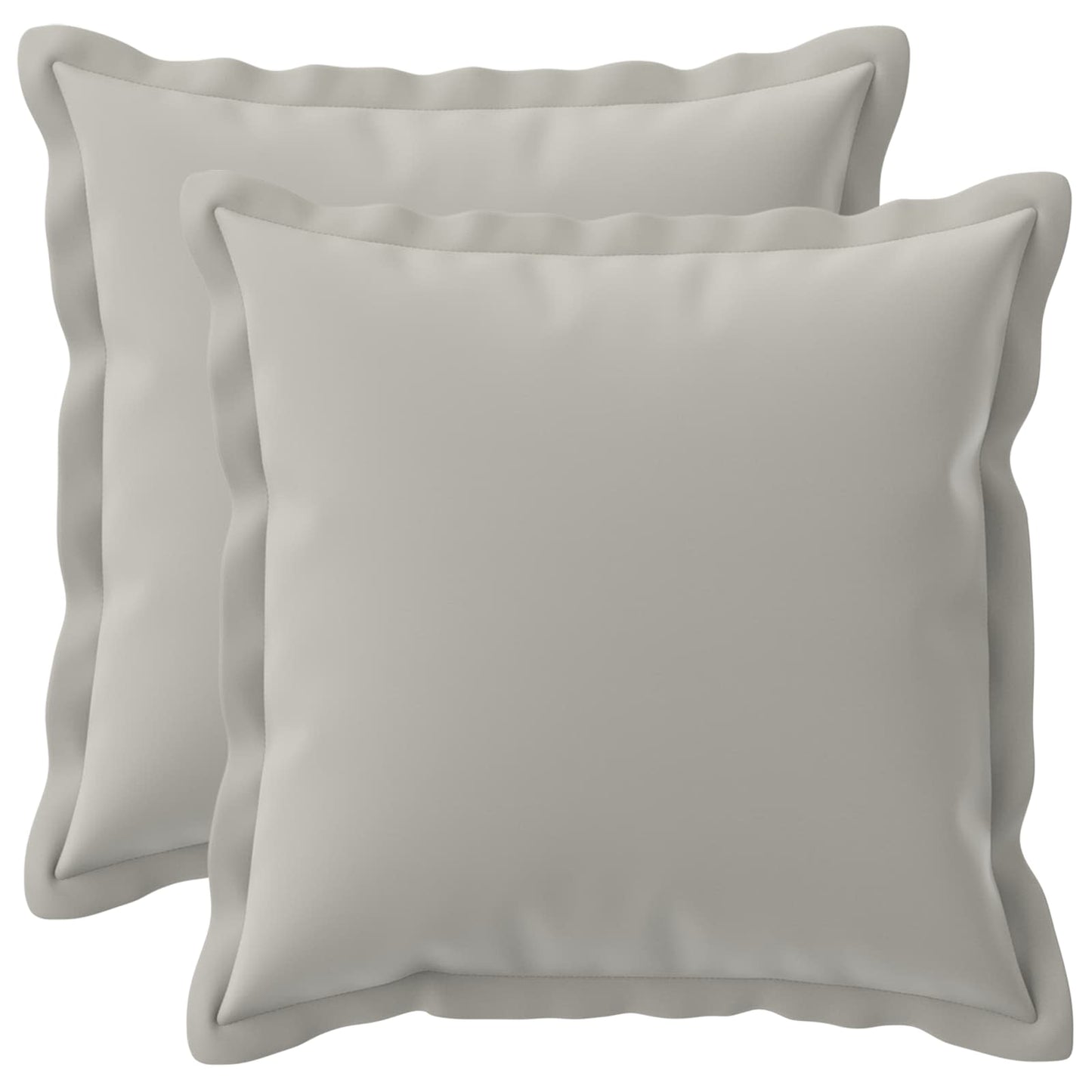 Pudebetræk 2 stk. HOUTEN Grå 50 x 50 cm Polyester