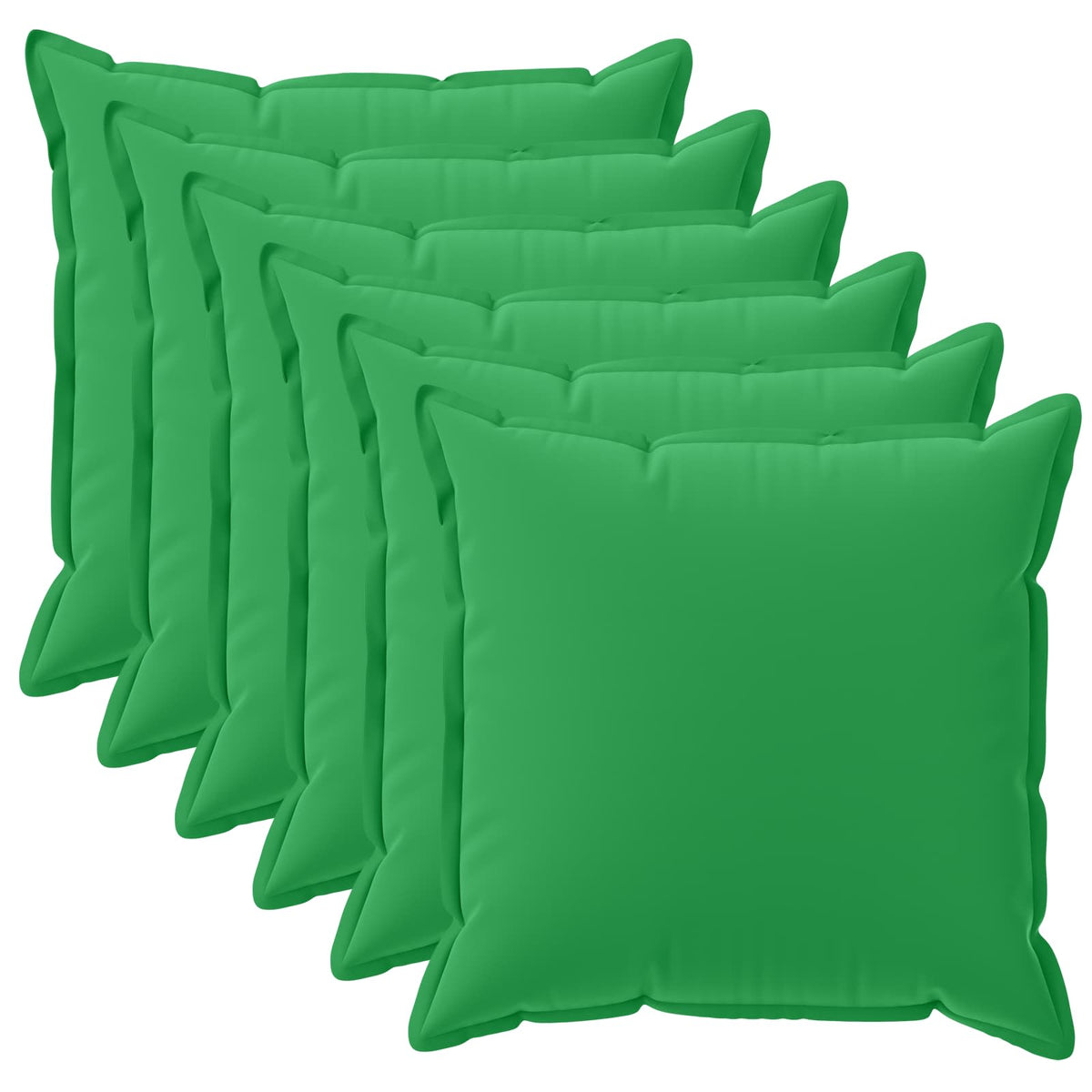 Pudebetræk 6 stk. HOUTEN Grøn 50 x 50 cm Polyester