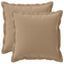 Pudebetræk 2 stk. HOUTEN Gråbrun 50 x 50 cm Polyester