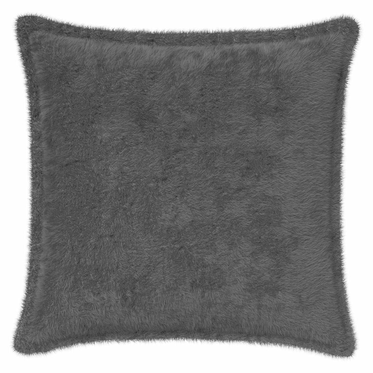 Pudebetræk 2 stk. HOUTEN Mørkegrå 50 x 50 cm Faux Kanin Pels