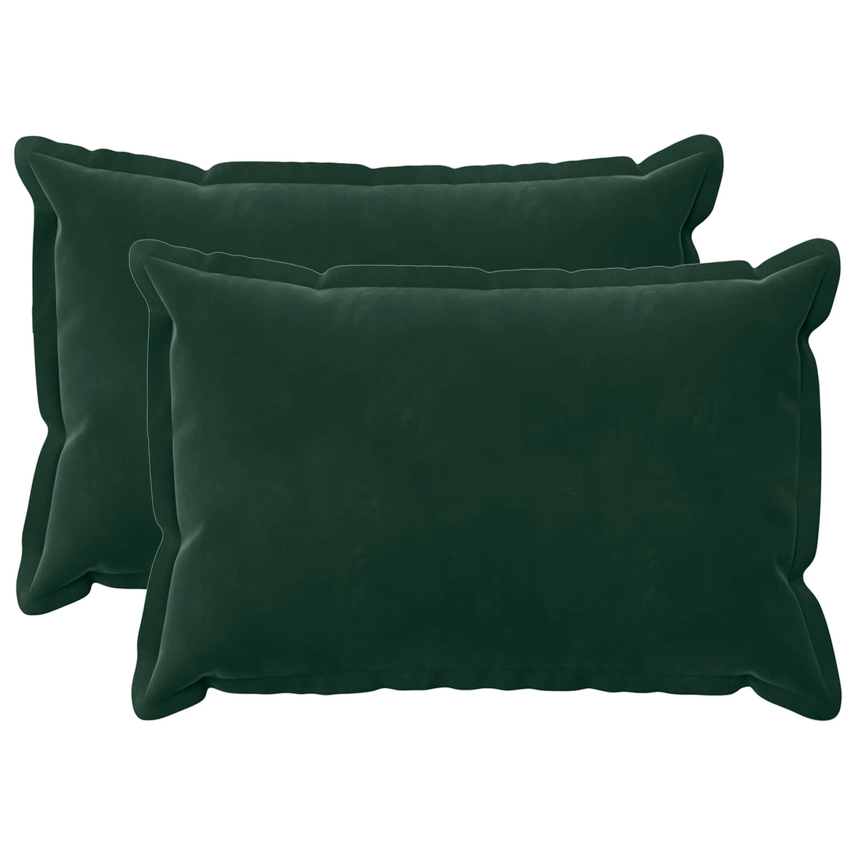 Pudebetræk 2 pcs HOUTEN Mørkegrøn 50 x 70 cm Fløjl