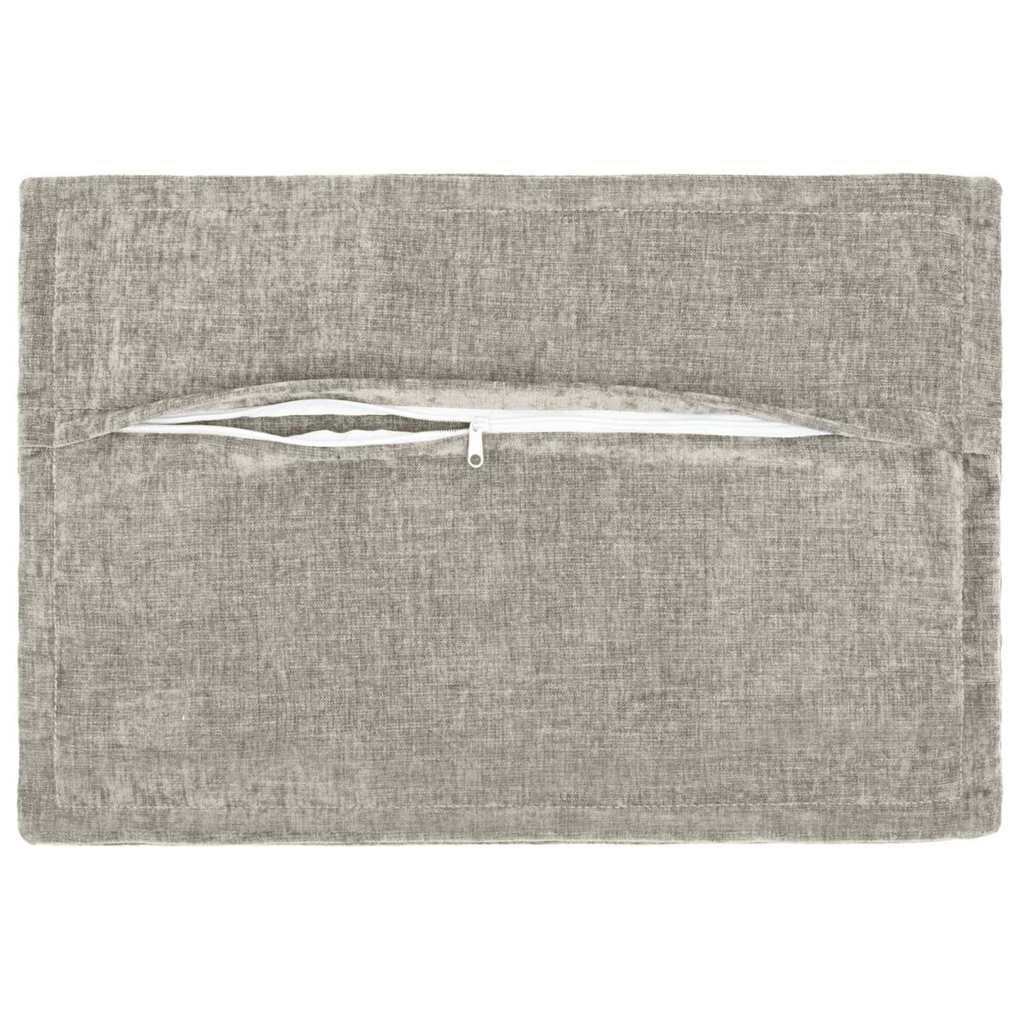 Pudebetræk 6 stk. HOUTEN Lysegrå 50 x 70 cm Chenille Stof