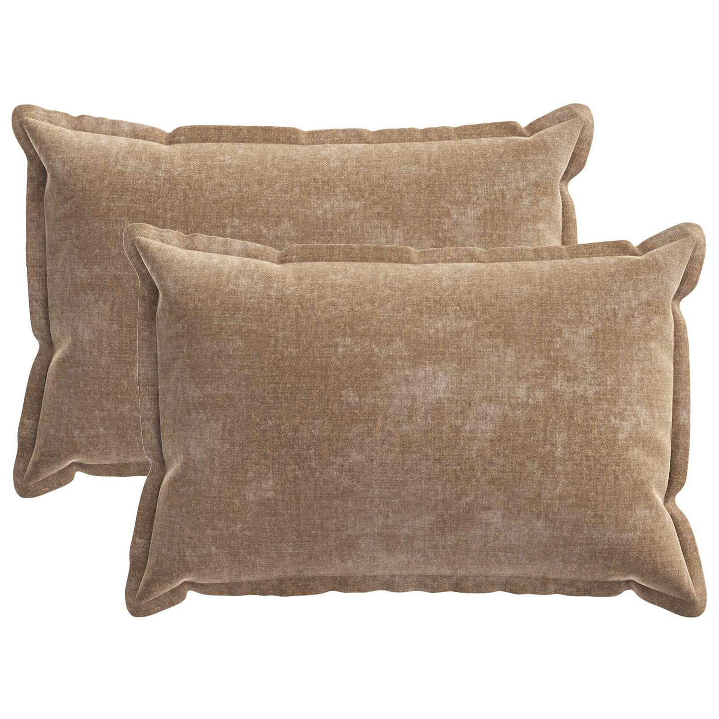Pudebetræk 2 stk. HOUTEN Brun 50 x 70 cm Chenille Stof