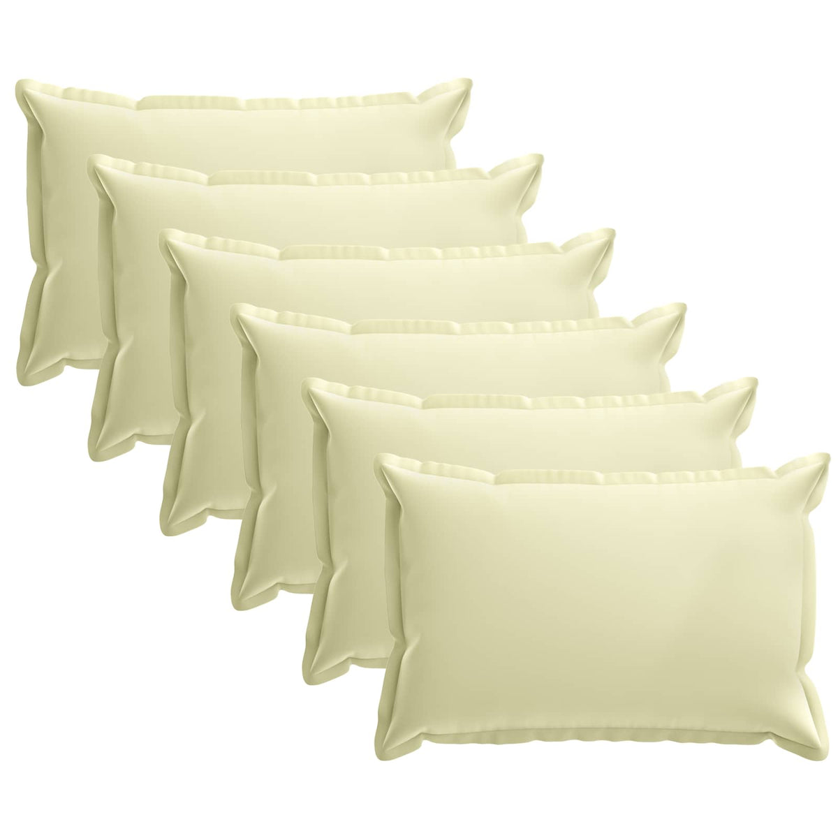 Pudebetræk 6 stk. HOUTEN Cremefarvet 50 x 70 cm Polyester