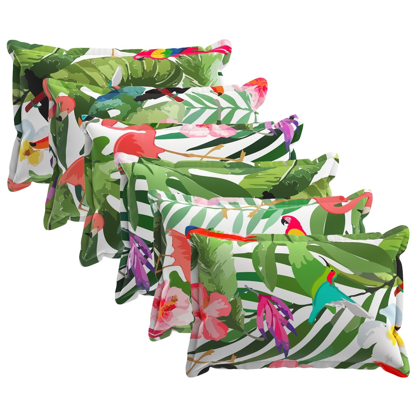 Pudebetræk 6 stk. HOUTEN Flerfarvet 50 x 70 cm Polyester