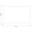 Pudebetræk 2 stk. HOUTEN Bladdesign 50 x 70 cm Polyester