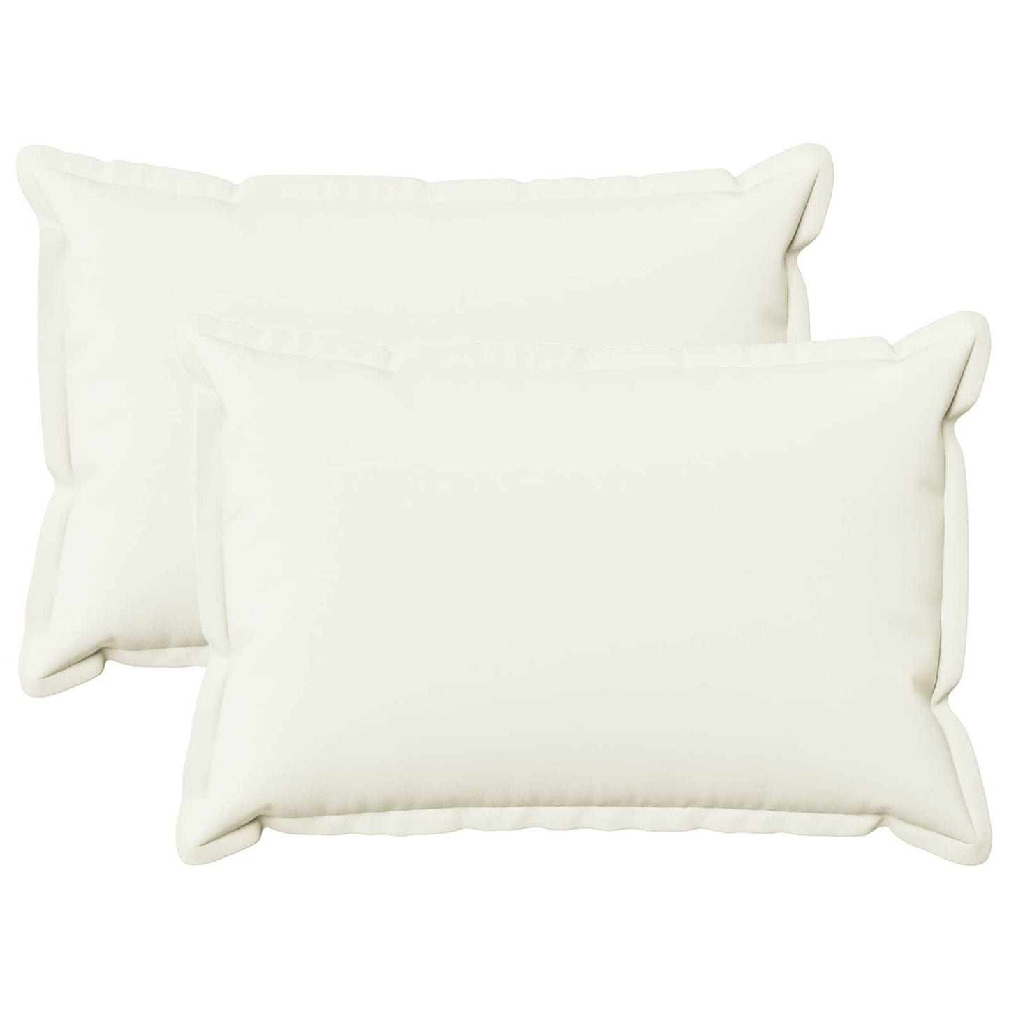 Pudebetræk 2 pcs HOUTEN Hvid 50 x 75 cm Faux Linned