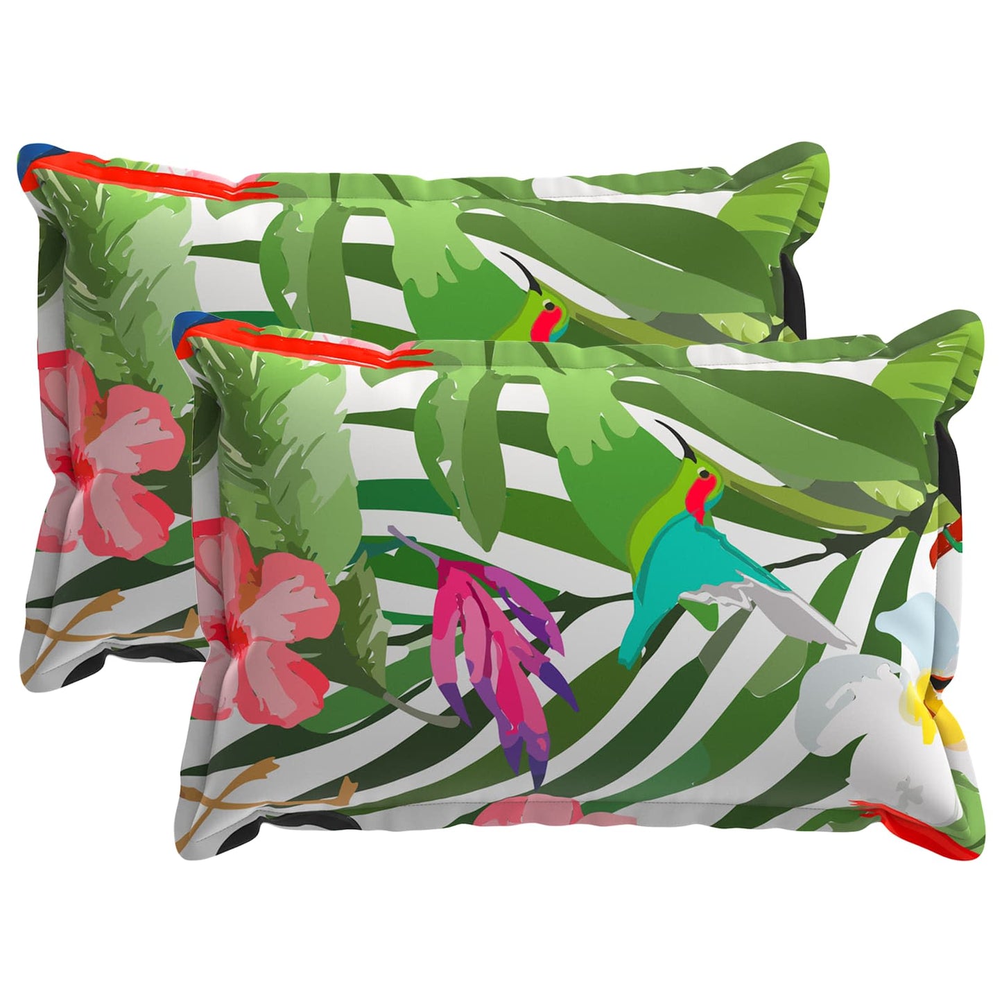Pudebetræk 2 stk. HOUTEN Sort 50 x 75 cm Polyester