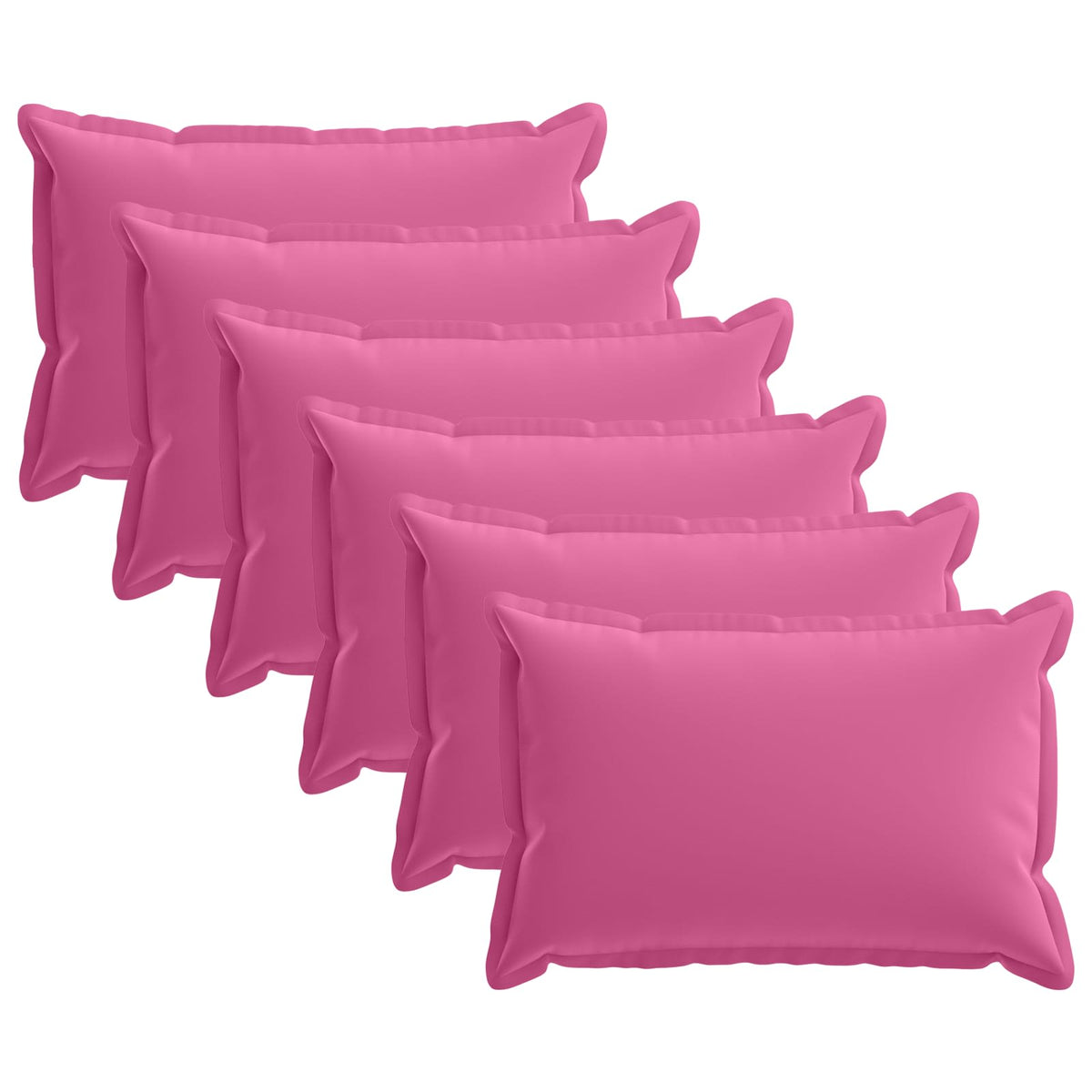 Pudebetræk 6 stk. HOUTEN Lyserød 50 x 75 cm Polyester