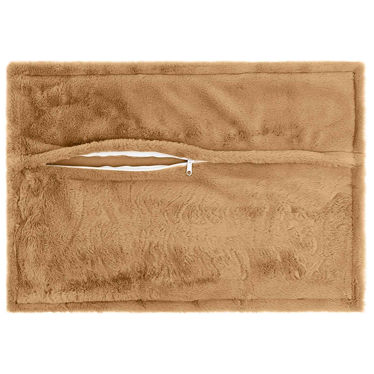 Pudebetræk 6 stk. HOUTEN Gråbrun 50 x 75 cm Faux Kanin Pels