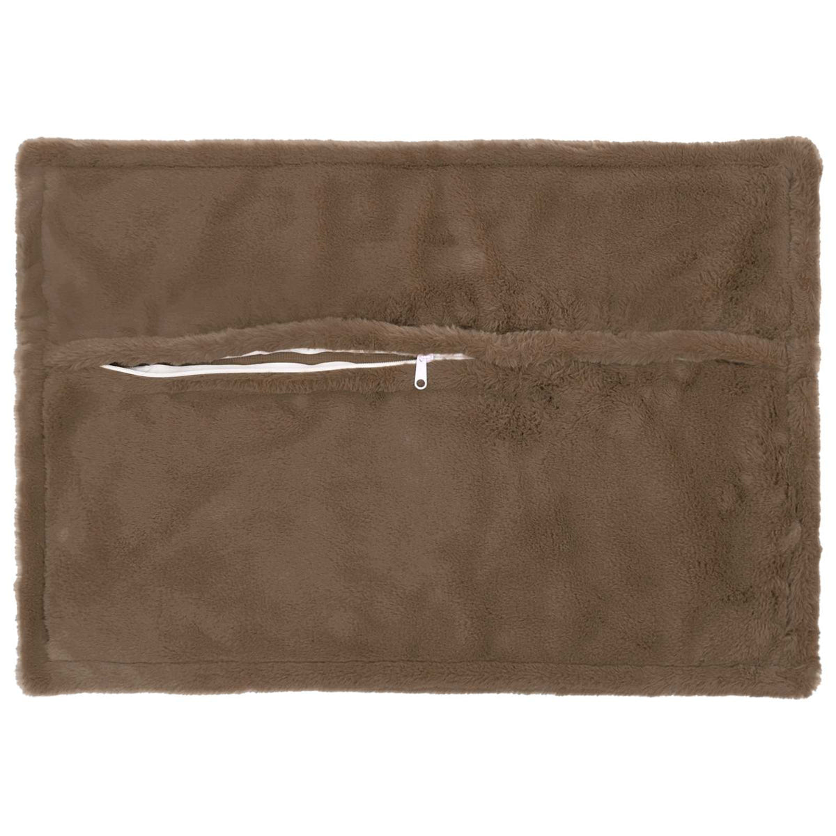 Pudebetræk 6 stk. HOUTEN Lys Brun 50 x 75 cm Faux Kanin Pels