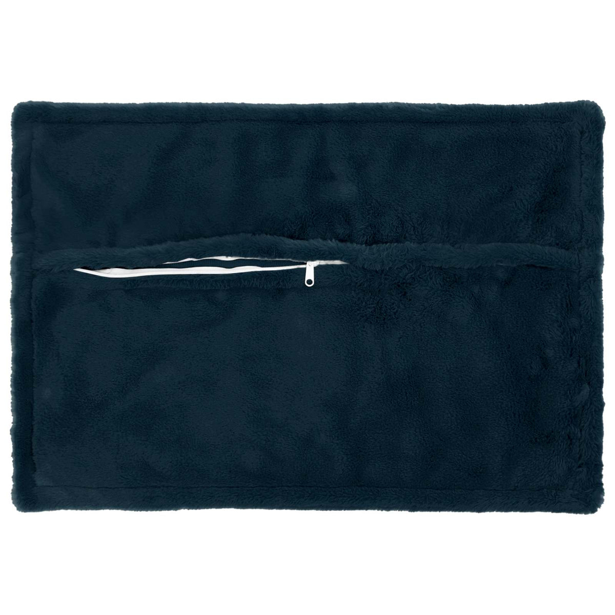Pudebetræk 6 stk. HOUTEN Mørkeblå 50 x 75 cm Faux Kanin Pels