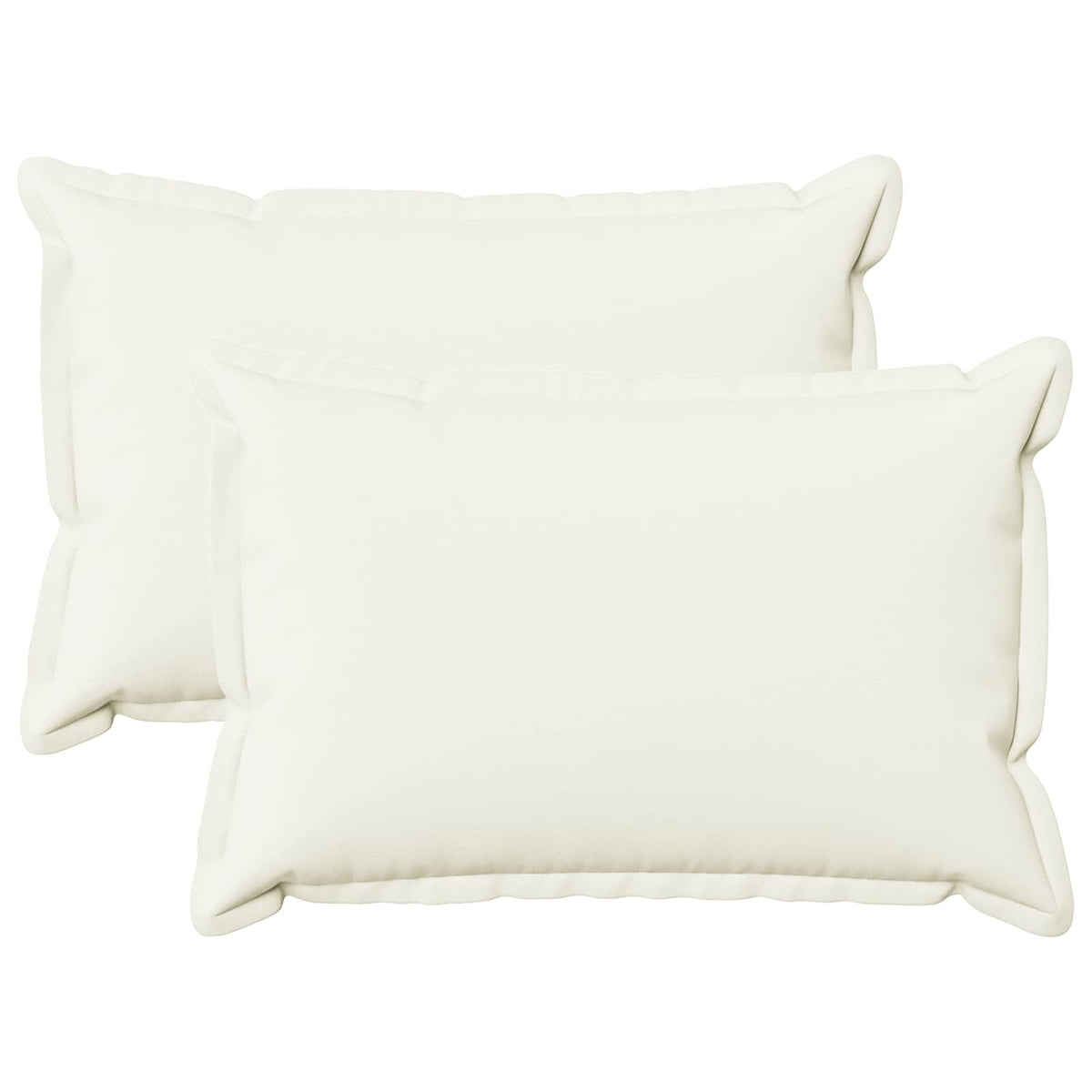 Pudebetræk 2 pcs HOUTEN Hvid 50 x 80 cm Faux Linned