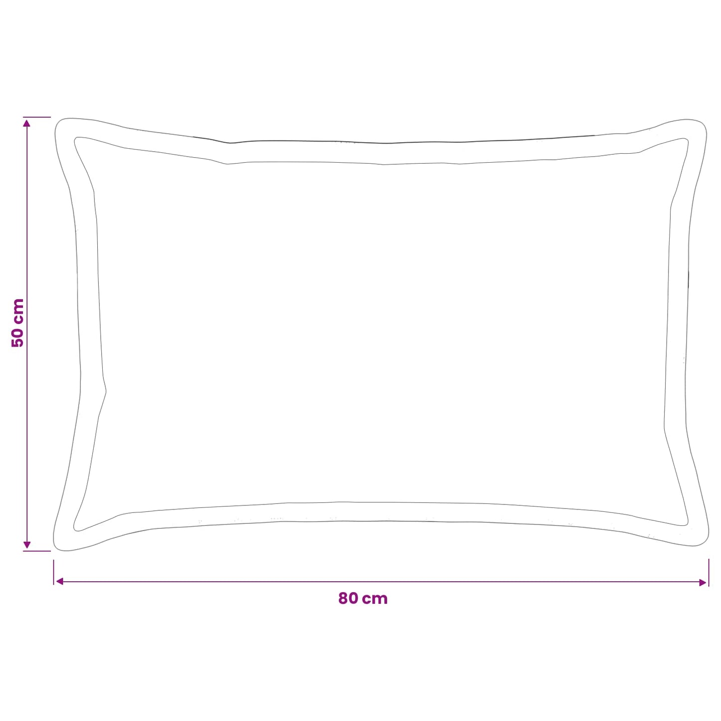 Pudebetræk 2 pcs HOUTEN Lysegrå 50 x 80 cm Fløjl