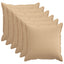 Pudebetræk 6 pcs HOUTEN Cremefarvet 55 x 55 cm Faux Linned
