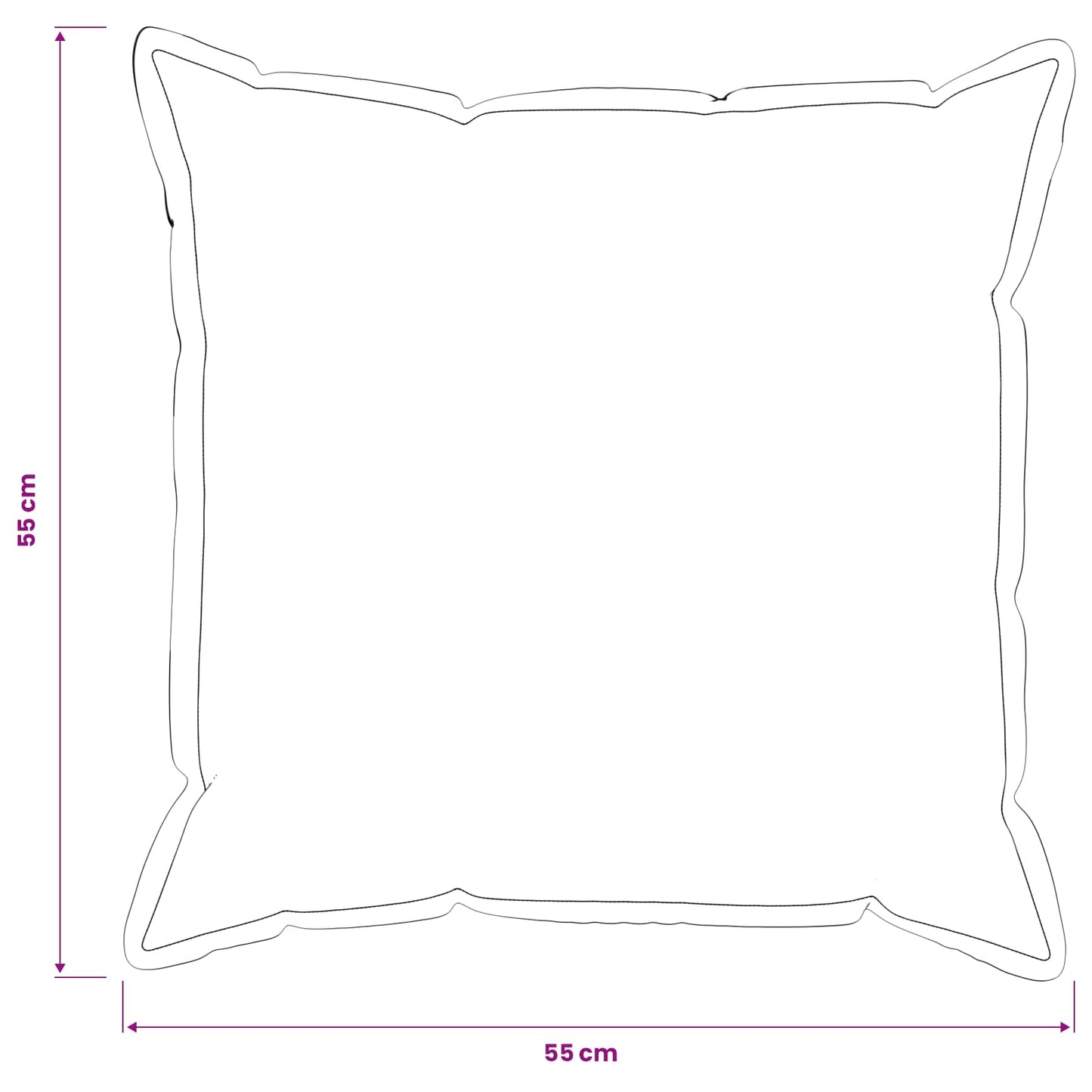 Pudebetræk 2 pcs HOUTEN Mørkegrå 55 x 55 cm Bouclé