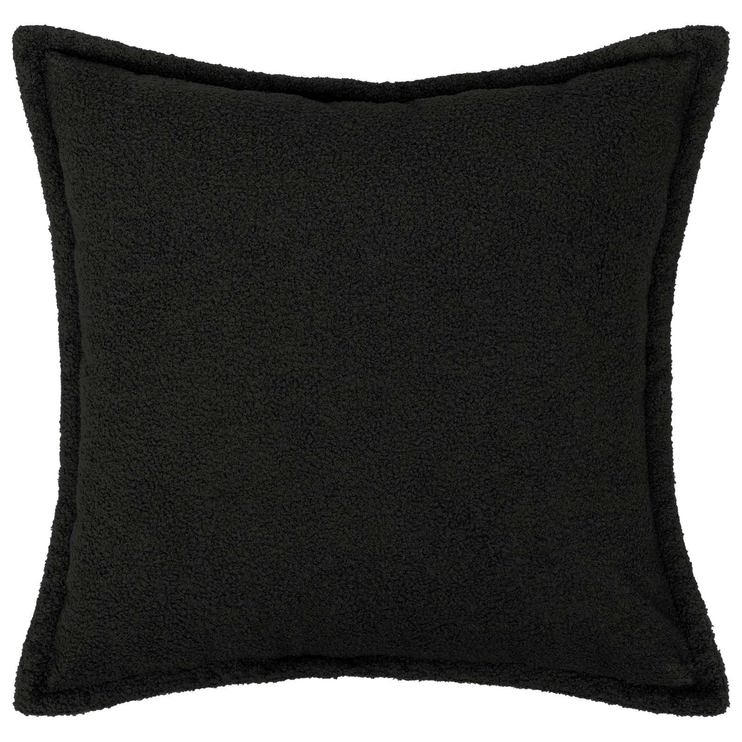 Pudebetræk 6 pcs HOUTEN Sort 55 x 55 cm Bouclé