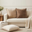 Pudebetræk 2 stk. HOUTEN Brun 60 x 60 cm Chenille Stof