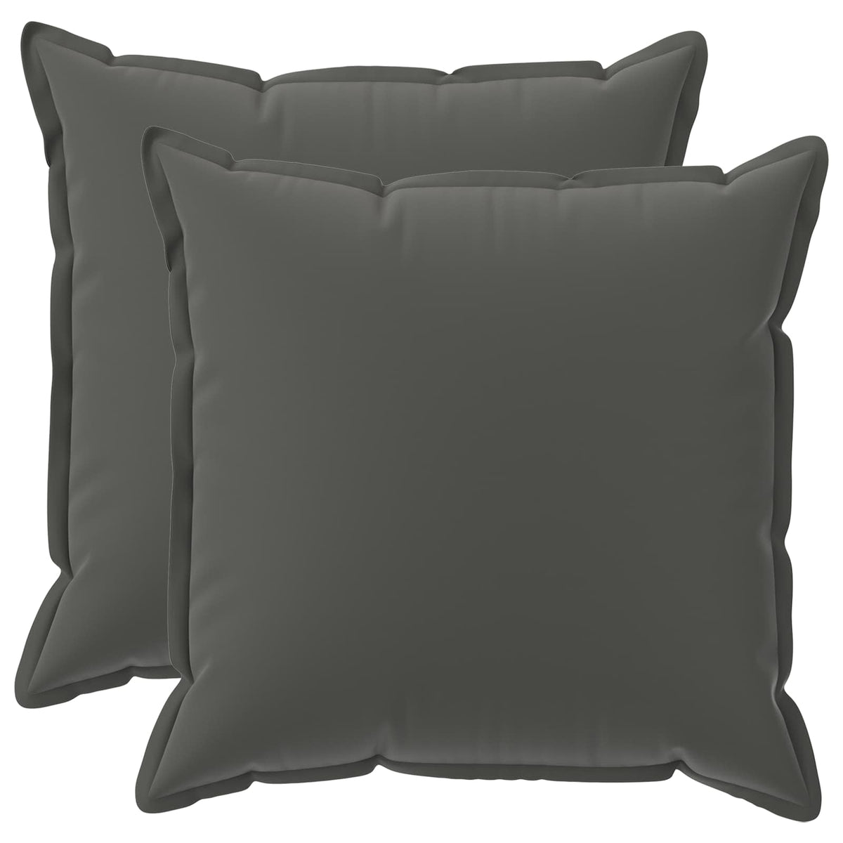 Pudebetræk 2 stk. HOUTEN Antracit 55 x 55 cm Polyester