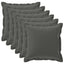 Pudebetræk 6 stk. HOUTEN Antracit 55 x 55 cm Polyester