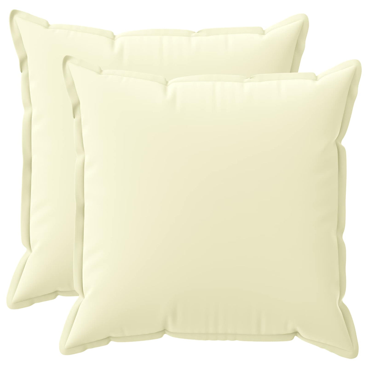 Pudebetræk 2 stk. HOUTEN Cremefarvet 55 x 55 cm Polyester