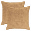 Pudebetræk 2 stk. HOUTEN Gråbrun 55 x 55 cm Faux Kanin Pels