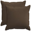 Pudebetræk 2 pcs HOUTEN Gråbrun 60 x 60 cm Faux Linned