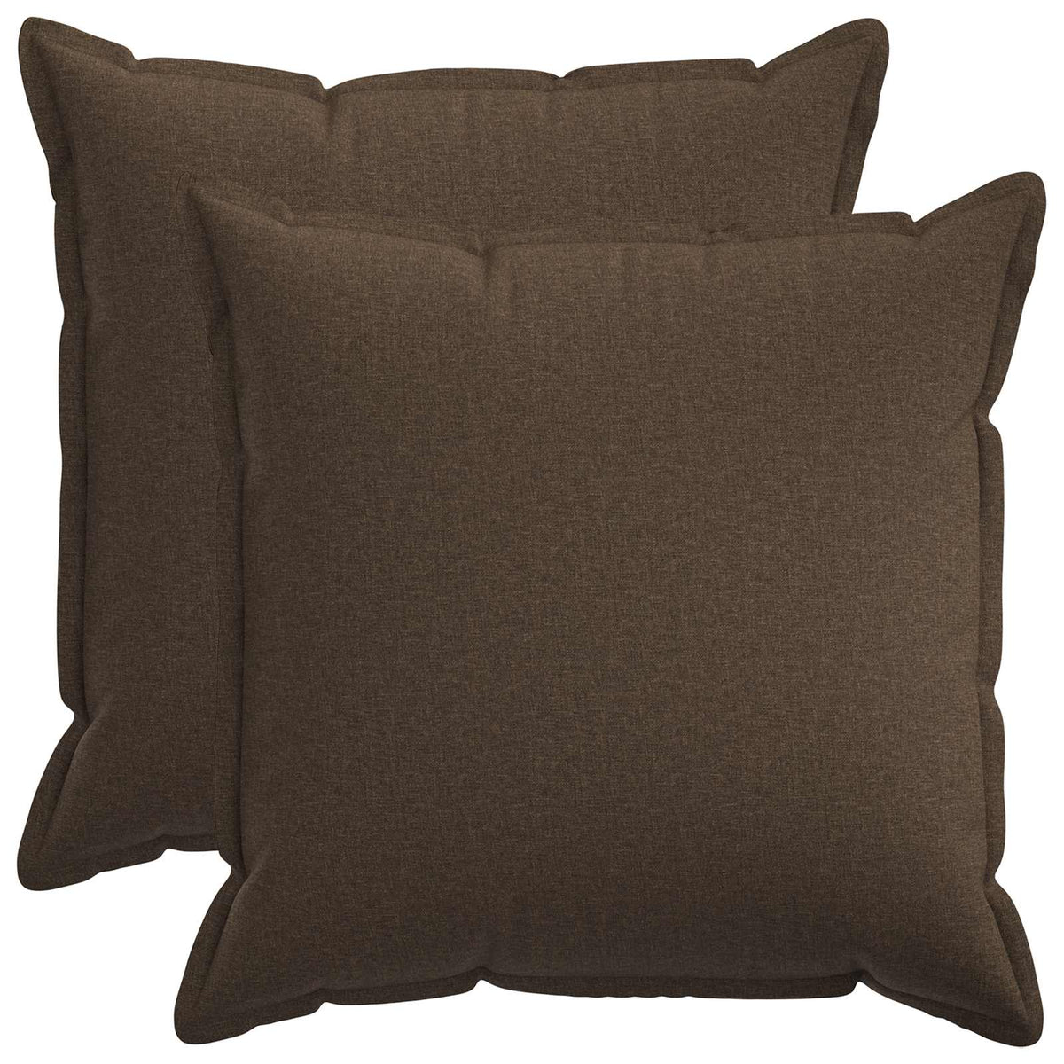 Pudebetræk 2 pcs HOUTEN Gråbrun 60 x 60 cm Faux Linned