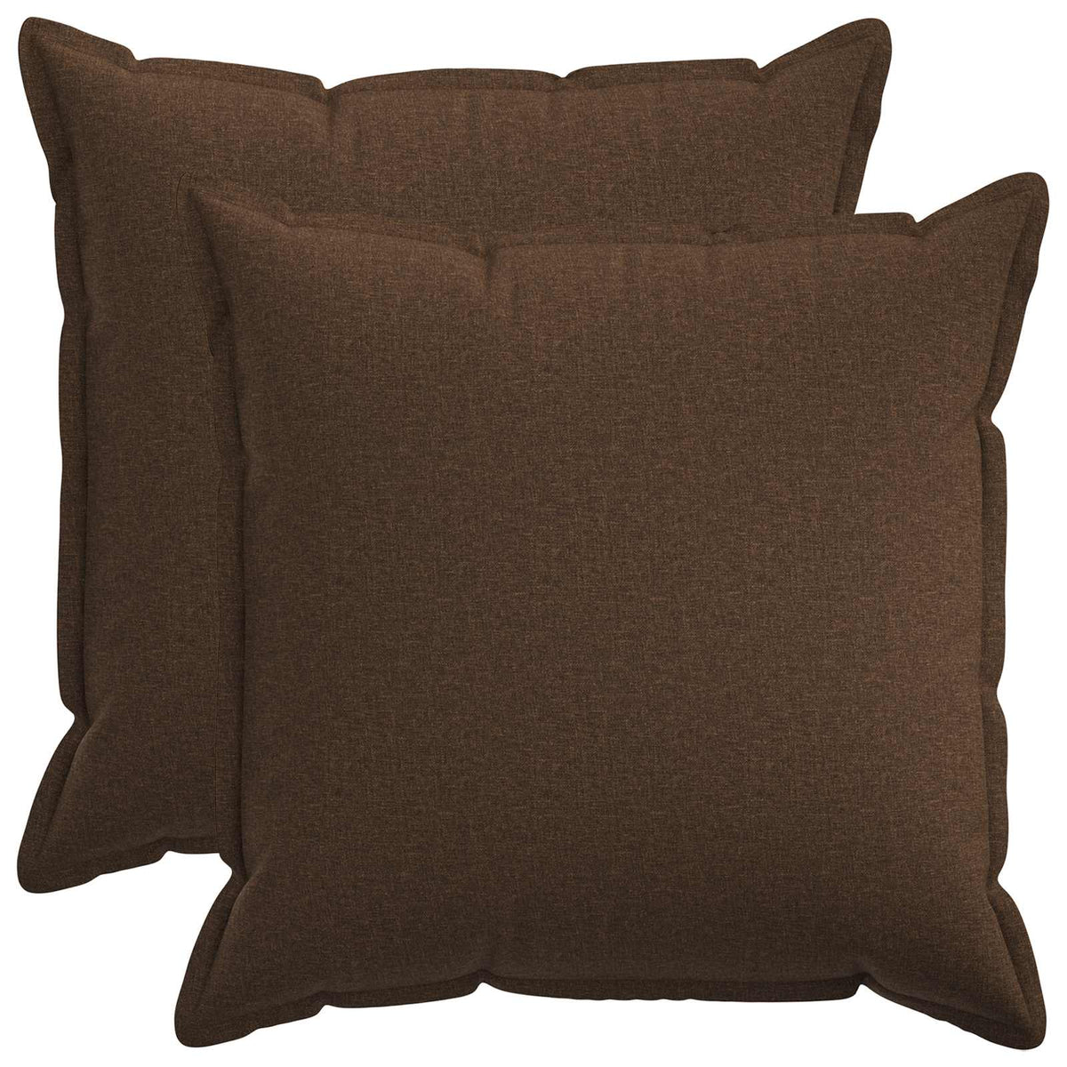 Pudebetræk 2 pcs HOUTEN Brun 60 x 60 cm Faux Linned