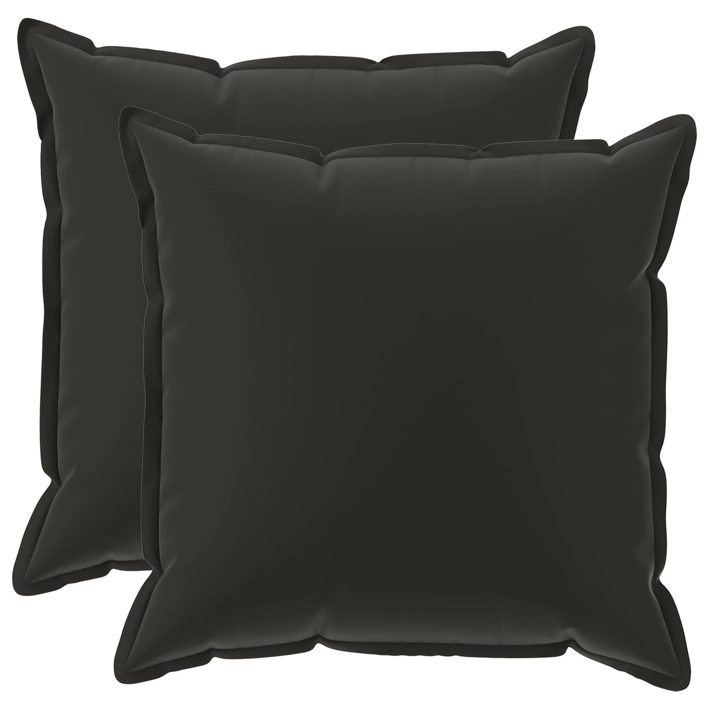 Pudebetræk 2 stk. HOUTEN Sort 60 x 60 cm Polyester