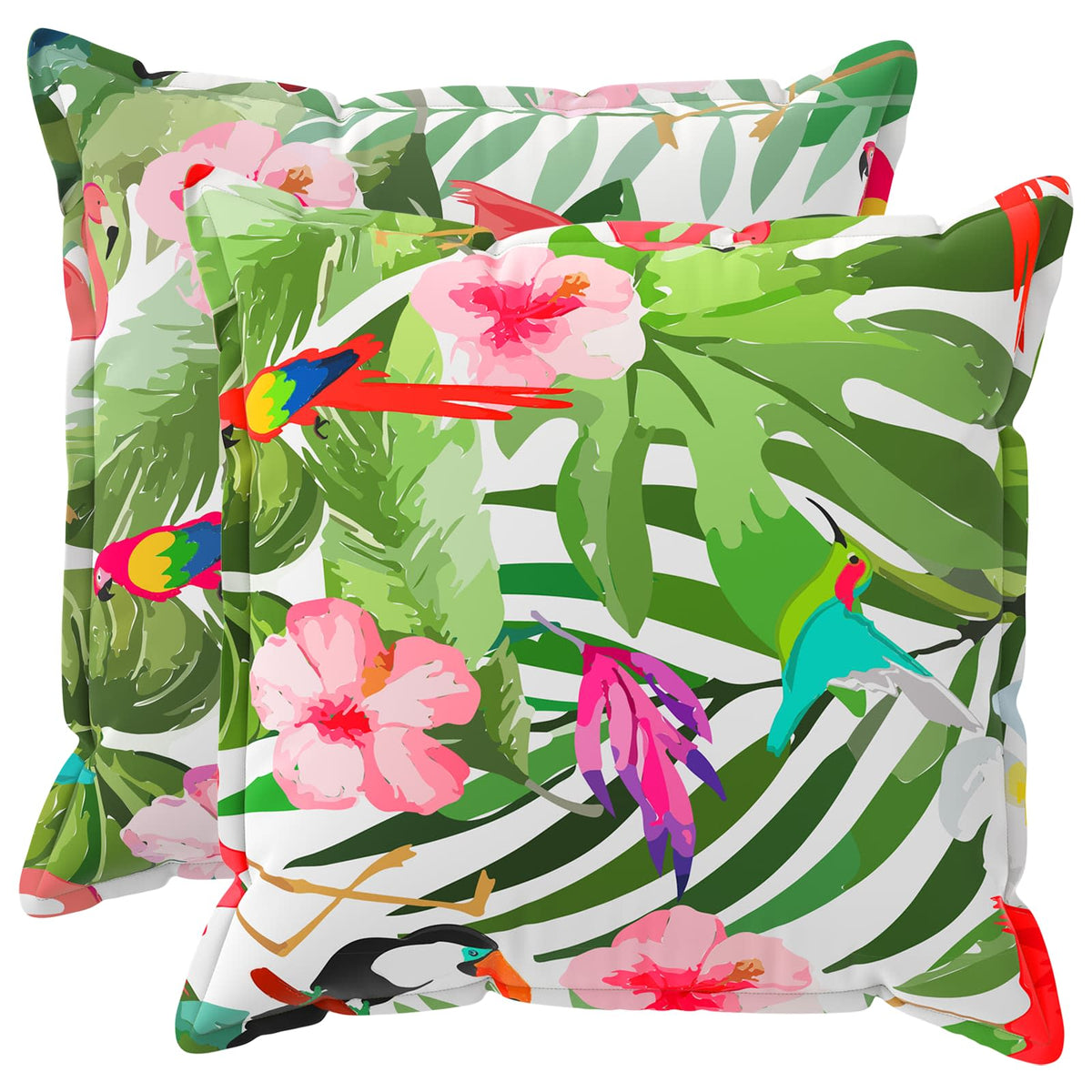 Pudebetræk 2 stk. HOUTEN Flerfarvet 60 x 60 cm Polyester