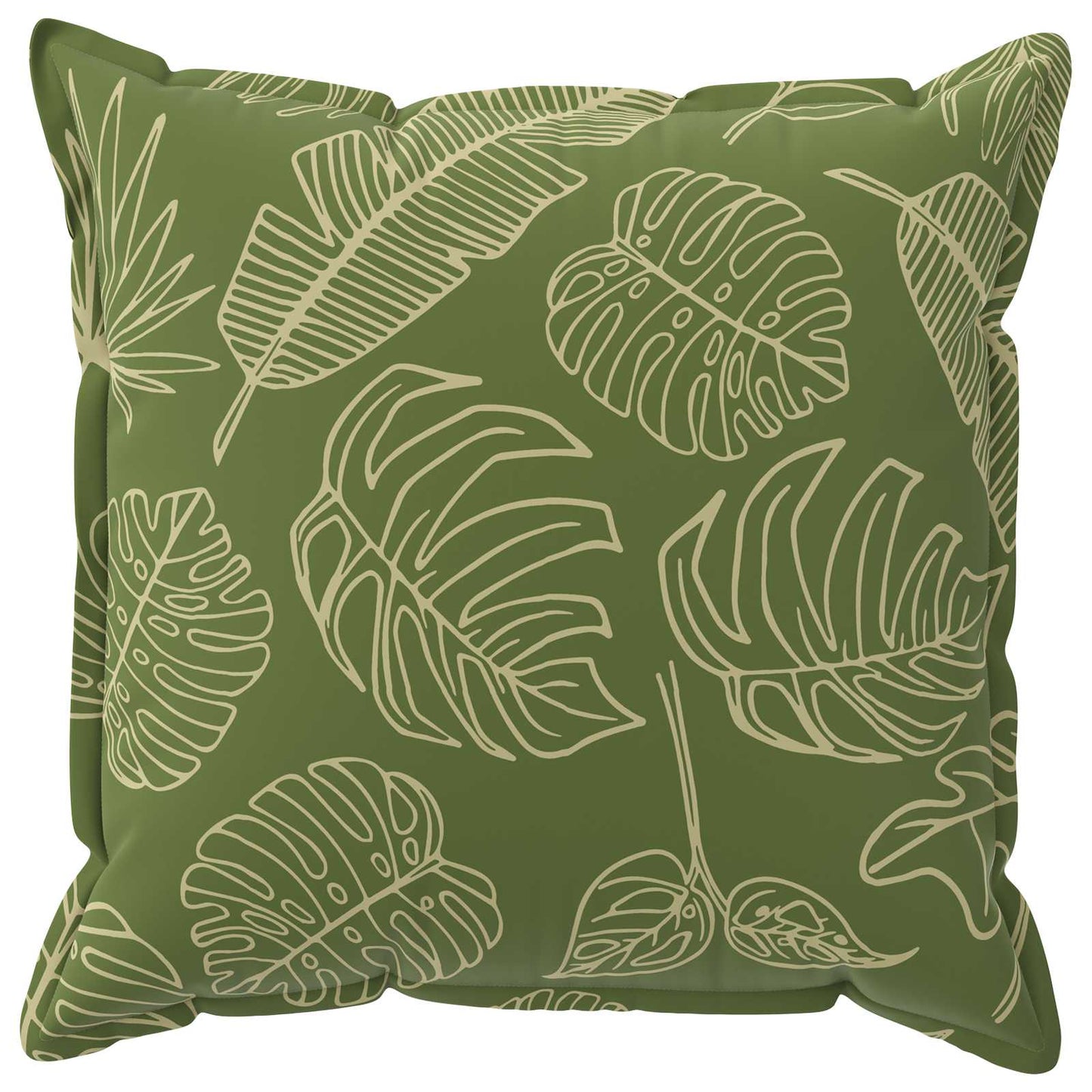 Pudebetræk 2 stk. HOUTEN Bladdesign 60 x 60 cm Polyester