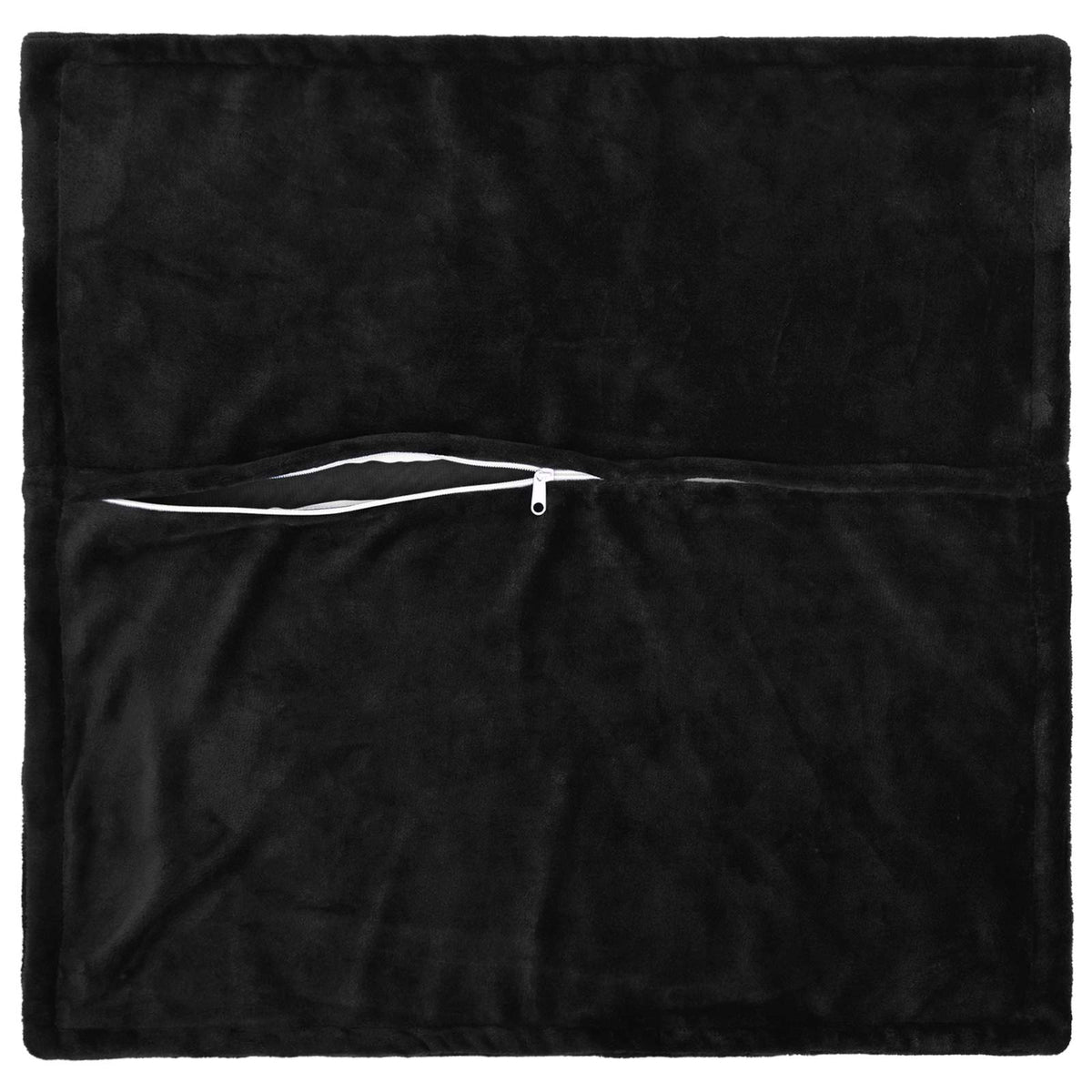Pudebetræk 6 pcs HOUTEN Sort 60 x 60 cm Flannel