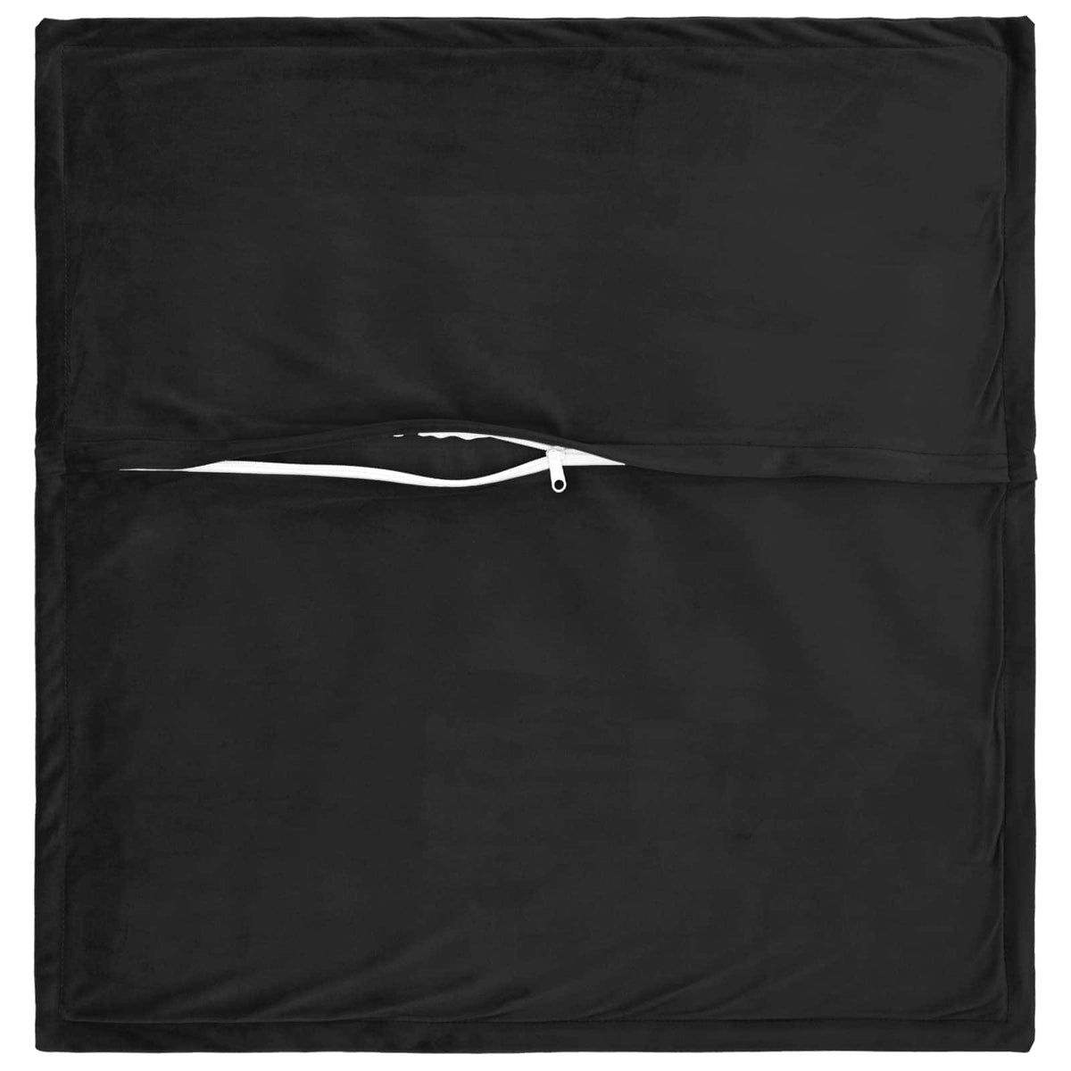 Pudebetræk 6 pcs HOUTEN Sort 65 x 65 cm Fløjl