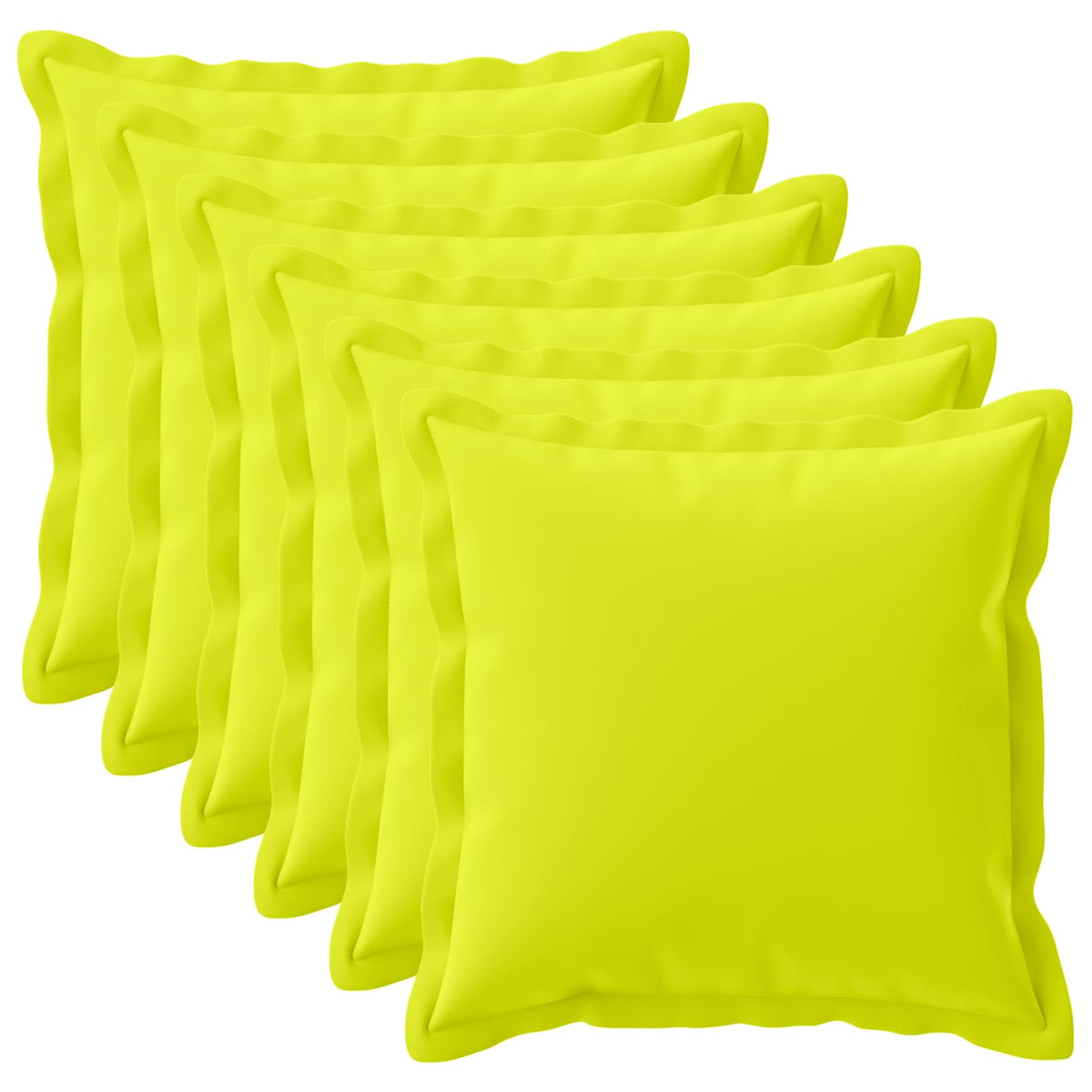 Pudebetræk 6 stk. HOUTEN Lys grøn 65 x 65 cm Polyester
