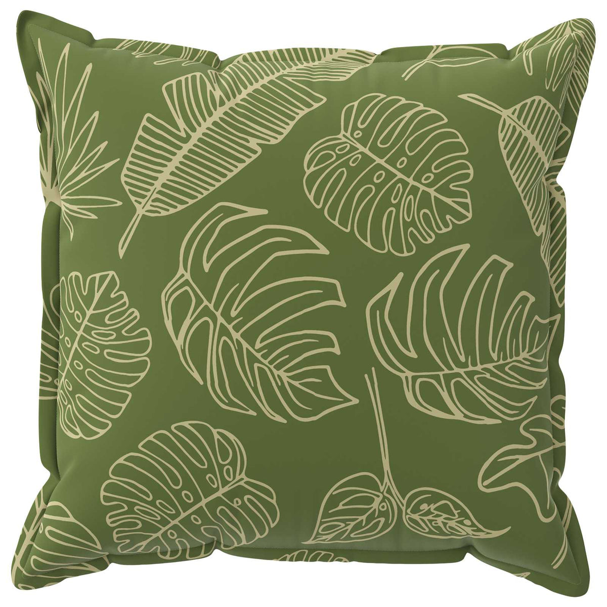 Pudebetræk 2 stk. HOUTEN Bladdesign 65 x 65 cm Polyester